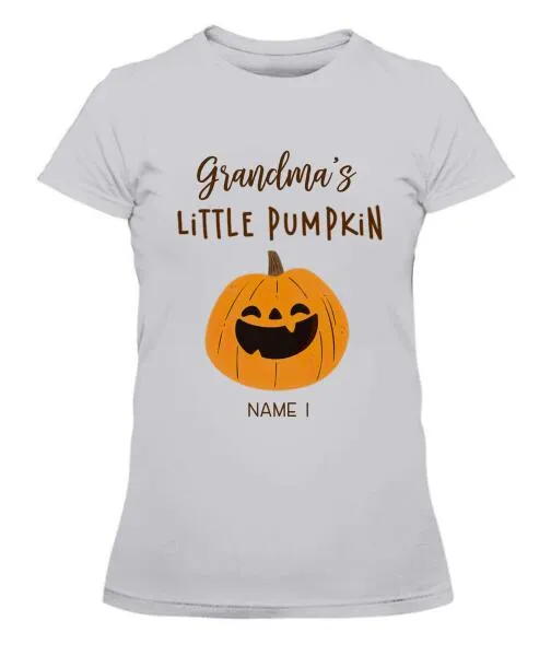Halloween Little Pumpkins Personalized Graphic Apparel - Title, Number of Kids, Names can be customized