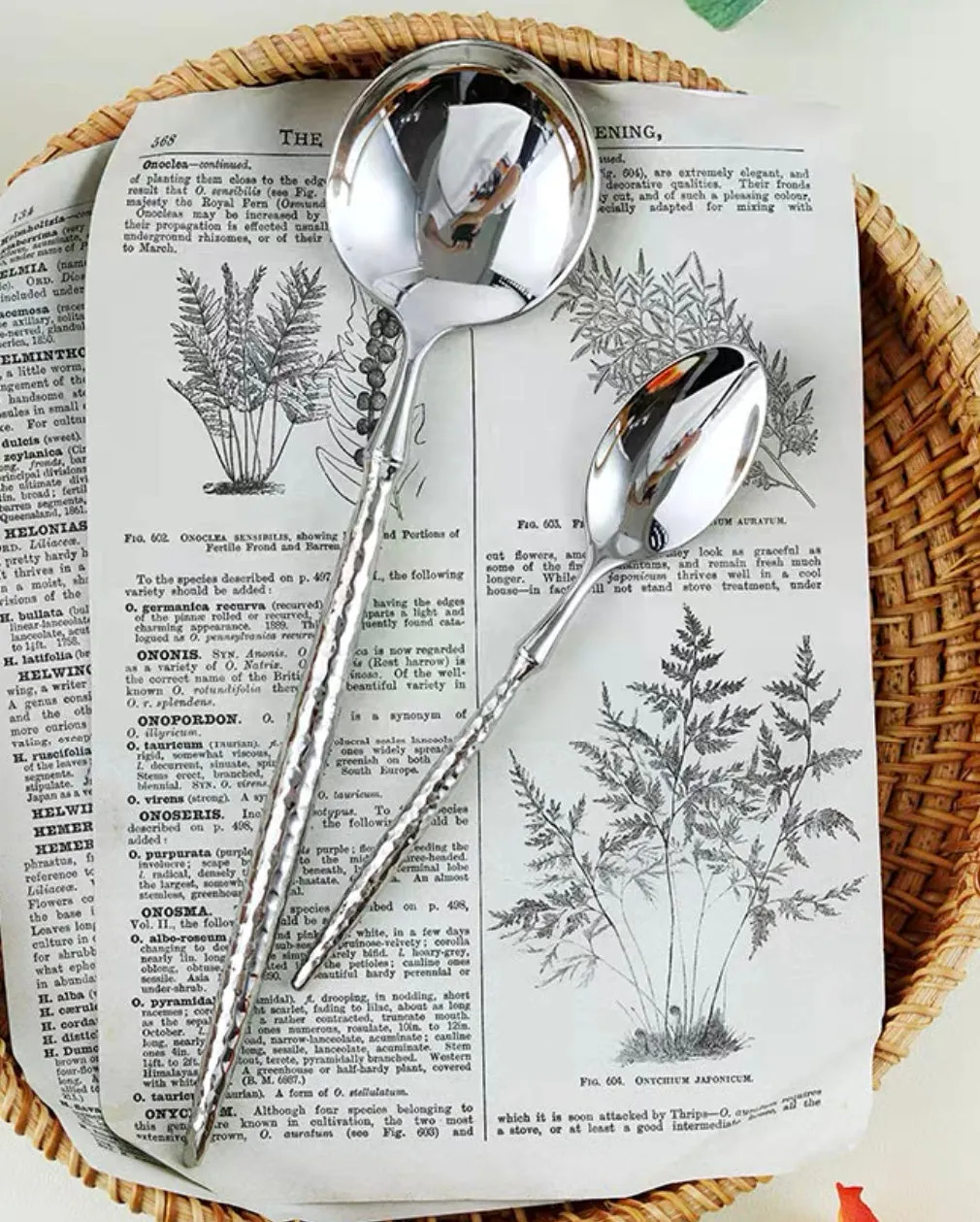 Hammered Stainless Steel Steak Knife Cutlery Set