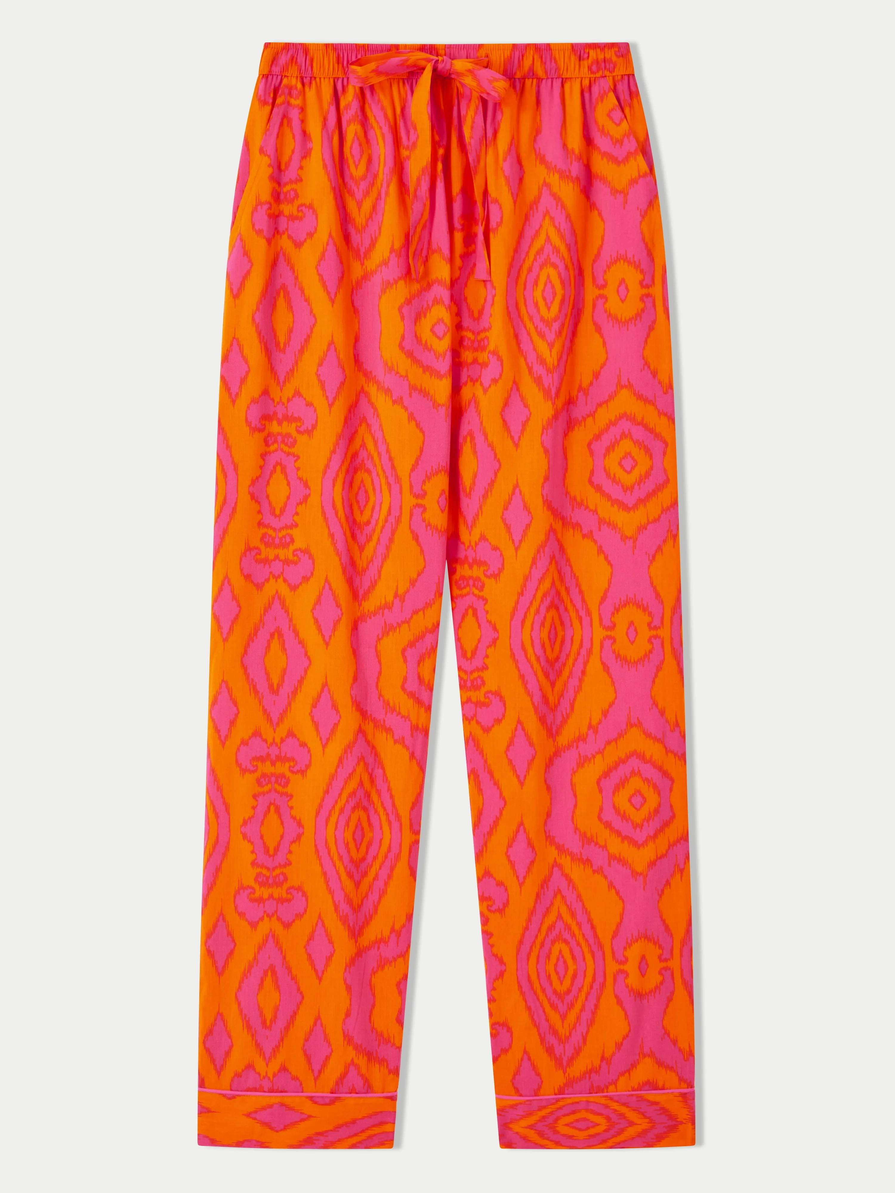 Ikat Cotton Pyjama | Orange
