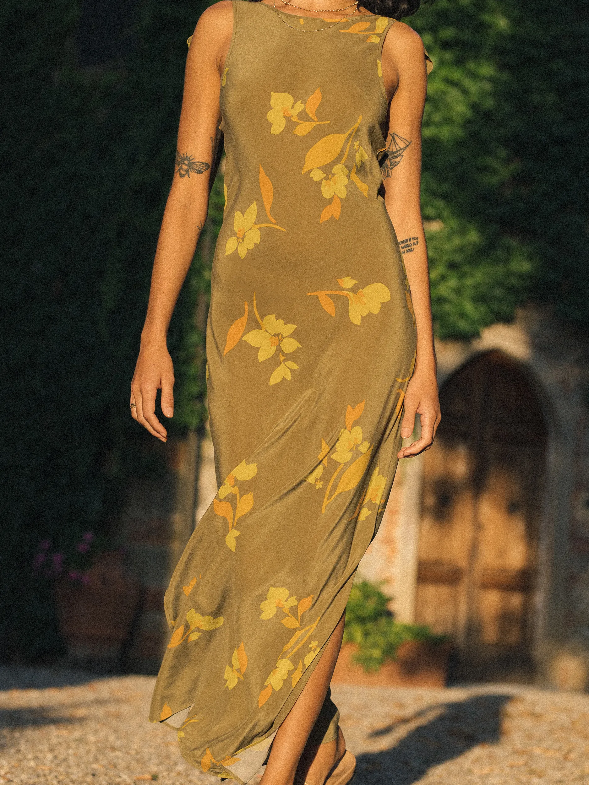 Ines Dress | Tulp Hazel Silk