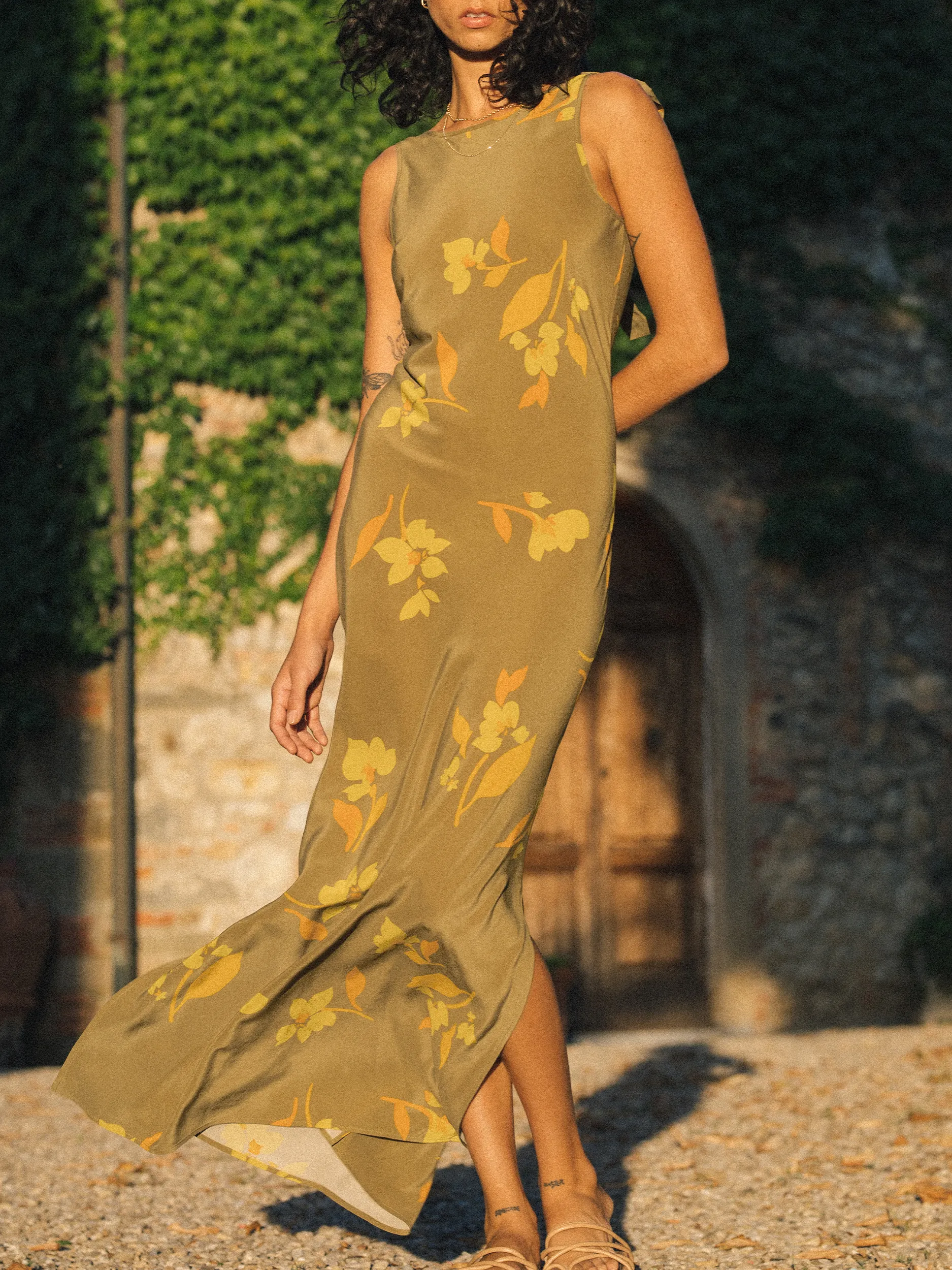 Ines Dress | Tulp Hazel Silk