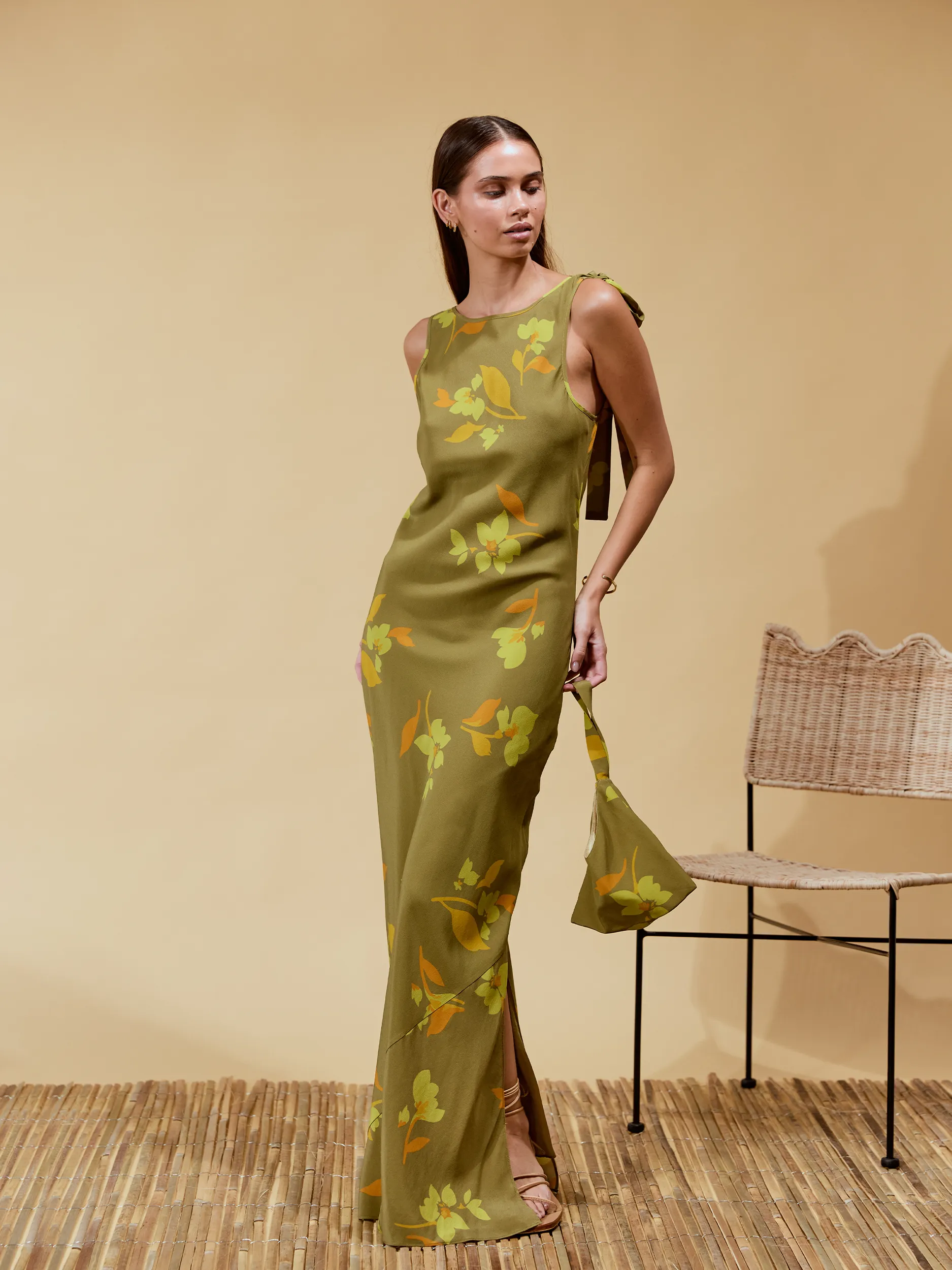 Ines Dress | Tulp Hazel Silk