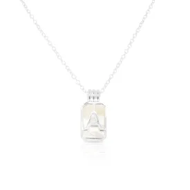 Initial A to Z Silver Pendant