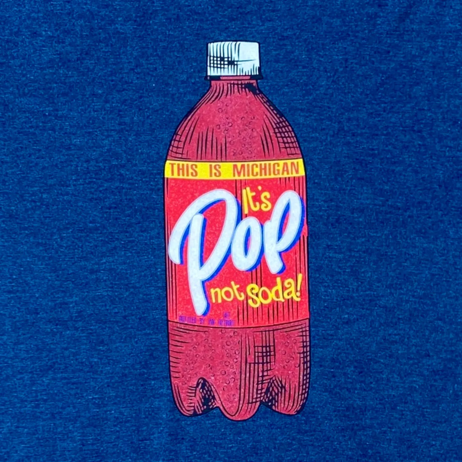 Ink Detroit - Pop not Soda Tri Blend T-Shirt - Navy