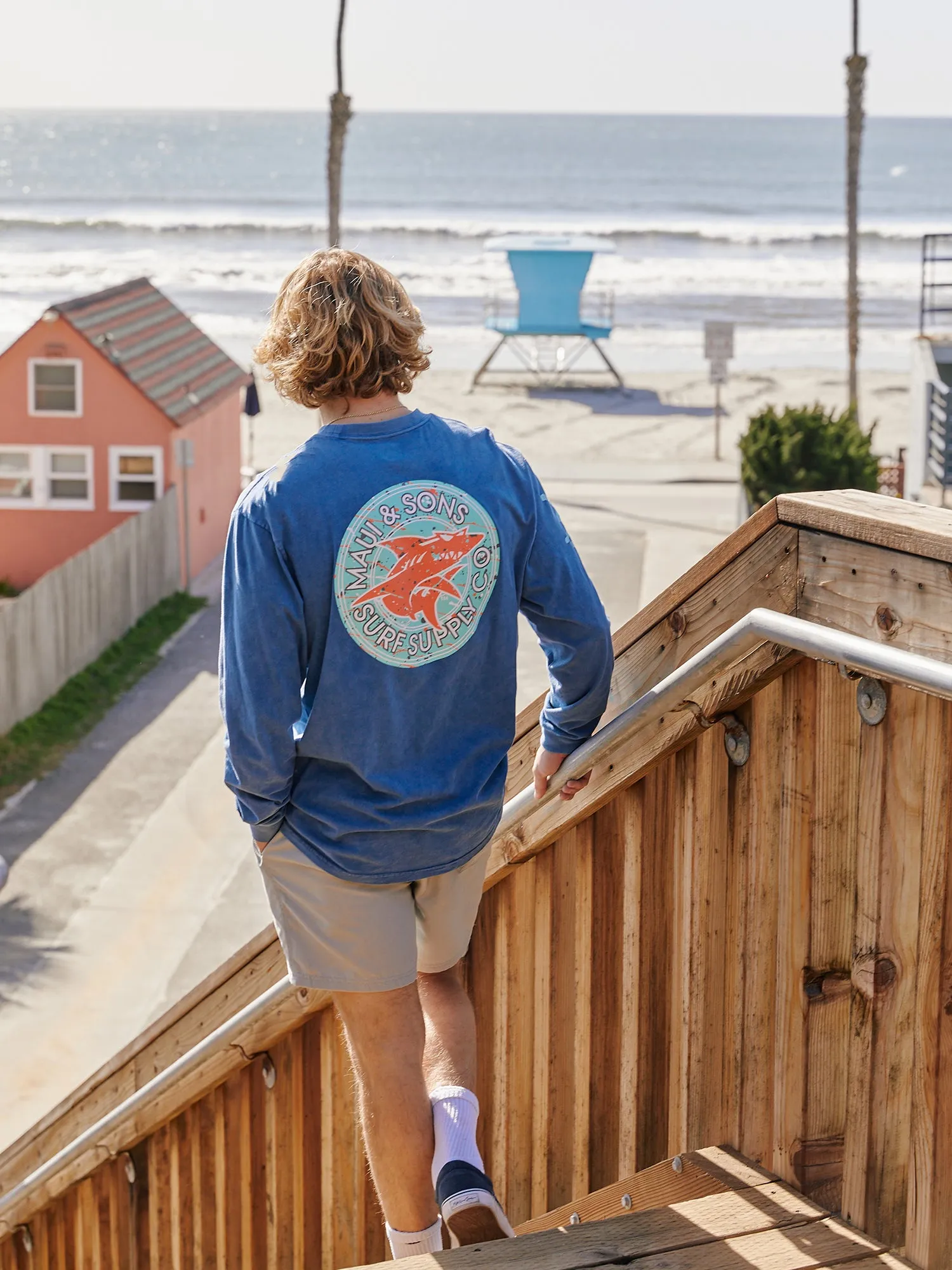 Jackson Long Sleeve in Deep Water