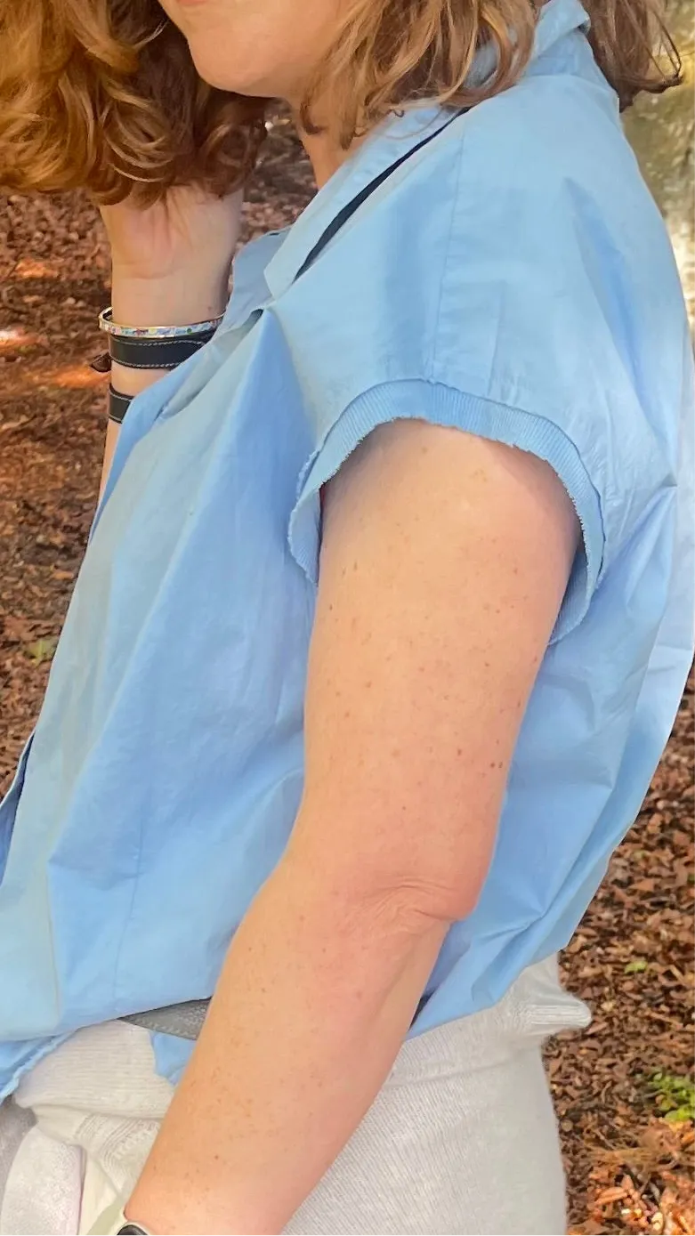 KristenseN Du Nord Summer Short Sleeve Shirt in Blue