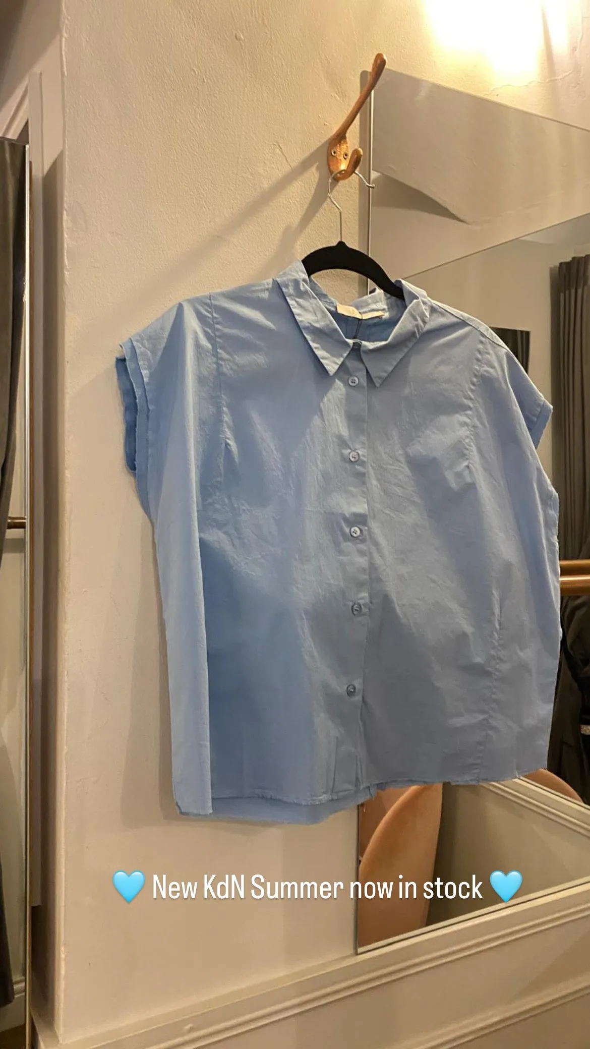 KristenseN Du Nord Summer Short Sleeve Shirt in Blue