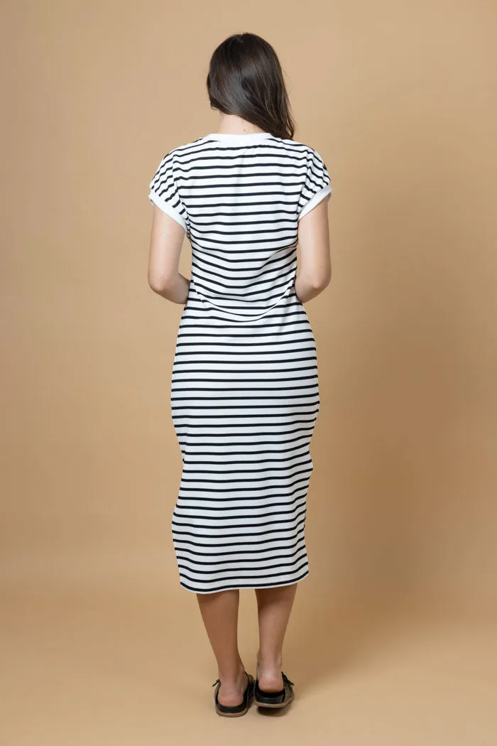 Kylee Maxi Dress White Stripe