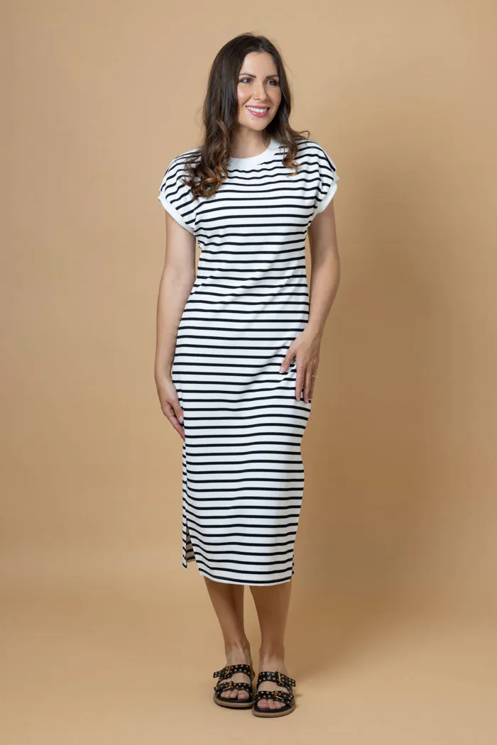 Kylee Maxi Dress White Stripe