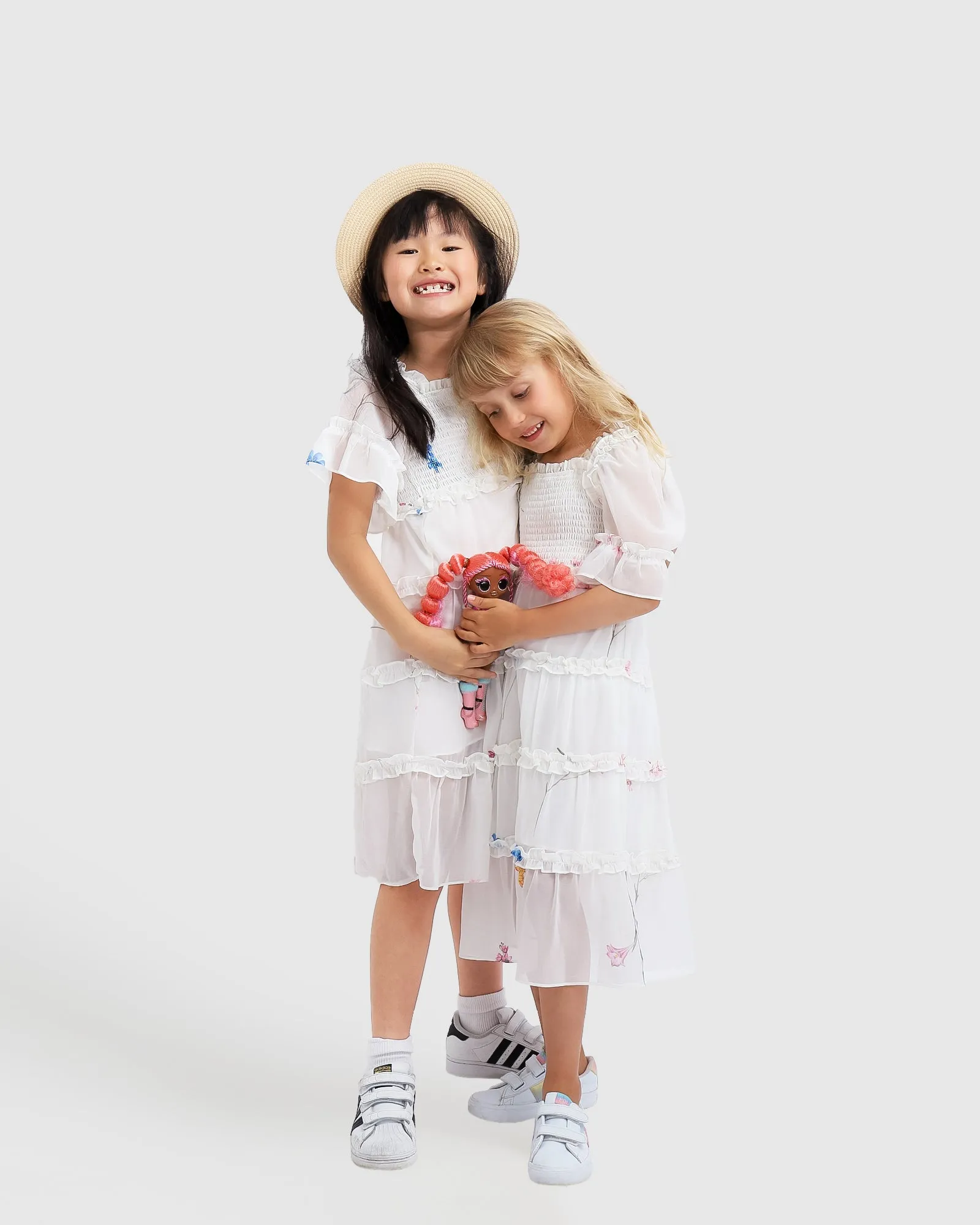 La Fille Tiered Dress - White