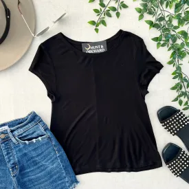 Lacey Swing Tee - Black