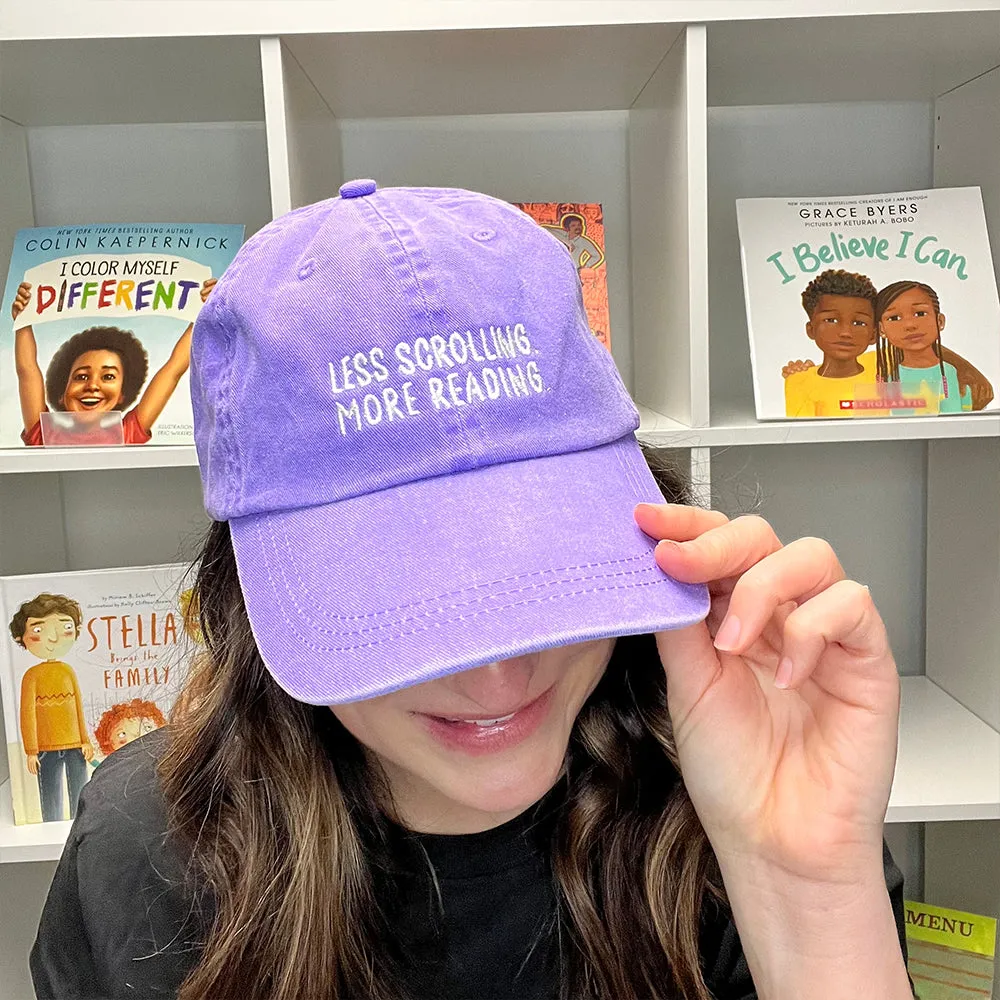 Less Scrolling More Reading Baseball Hat