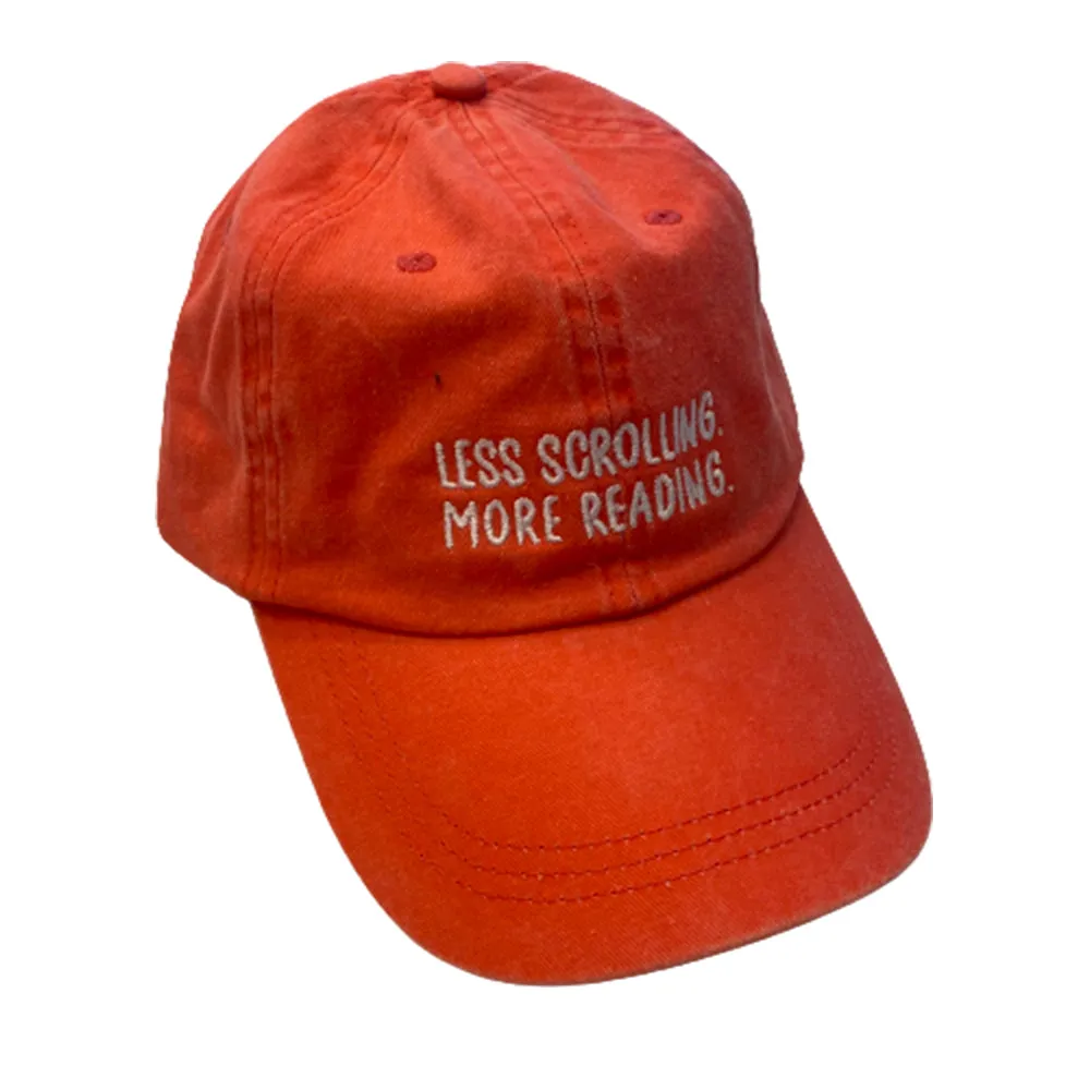 Less Scrolling More Reading Baseball Hat