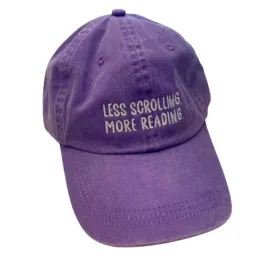 Less Scrolling More Reading Baseball Hat