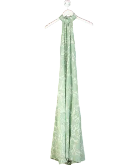 Lotty B Mustique Green Silk Dena Dress Protea UK S