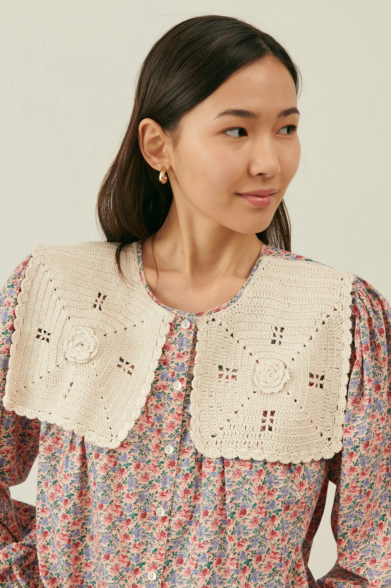 Louise Misha Vicky Shirt Blush Floral World