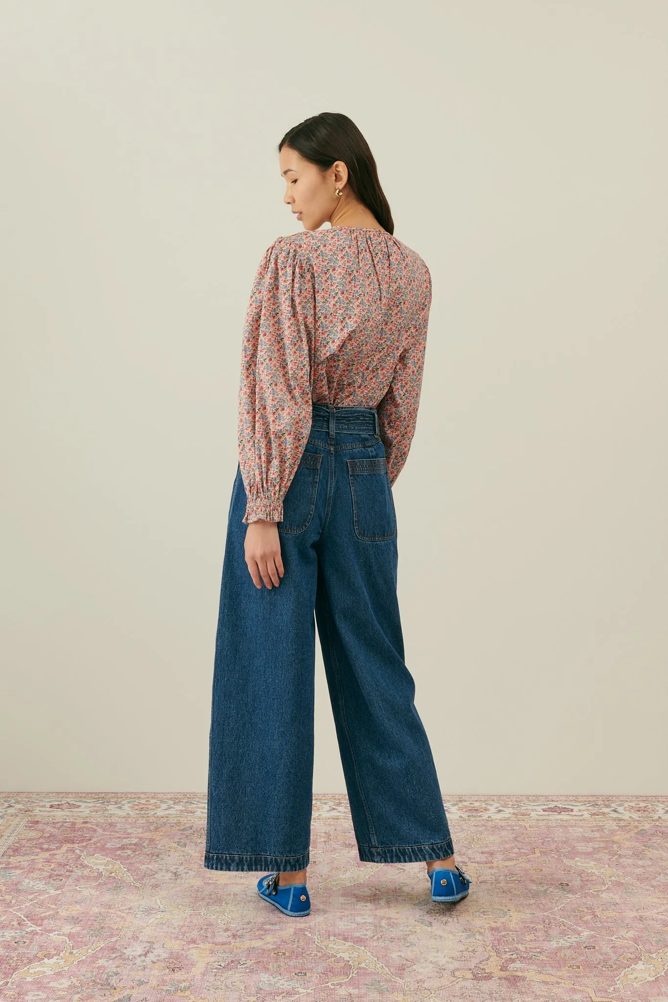 Louise Misha Vicky Shirt Blush Floral World