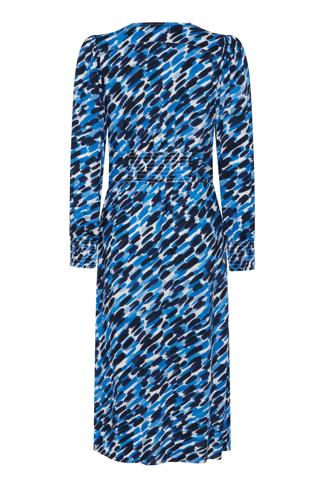 Lucy - Blue Abstract Print - Long Sleeve - 50% OFF