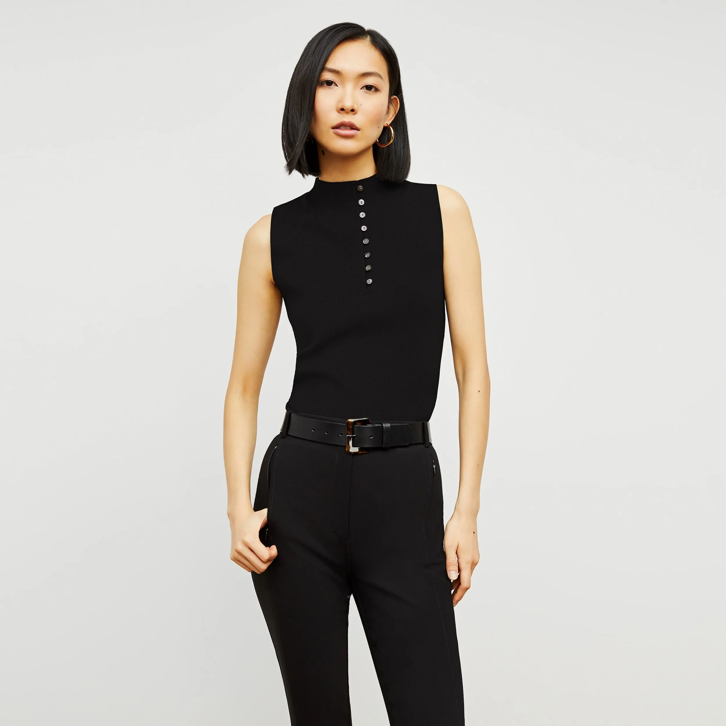 Malki Top - Jardigan Knit :: Black