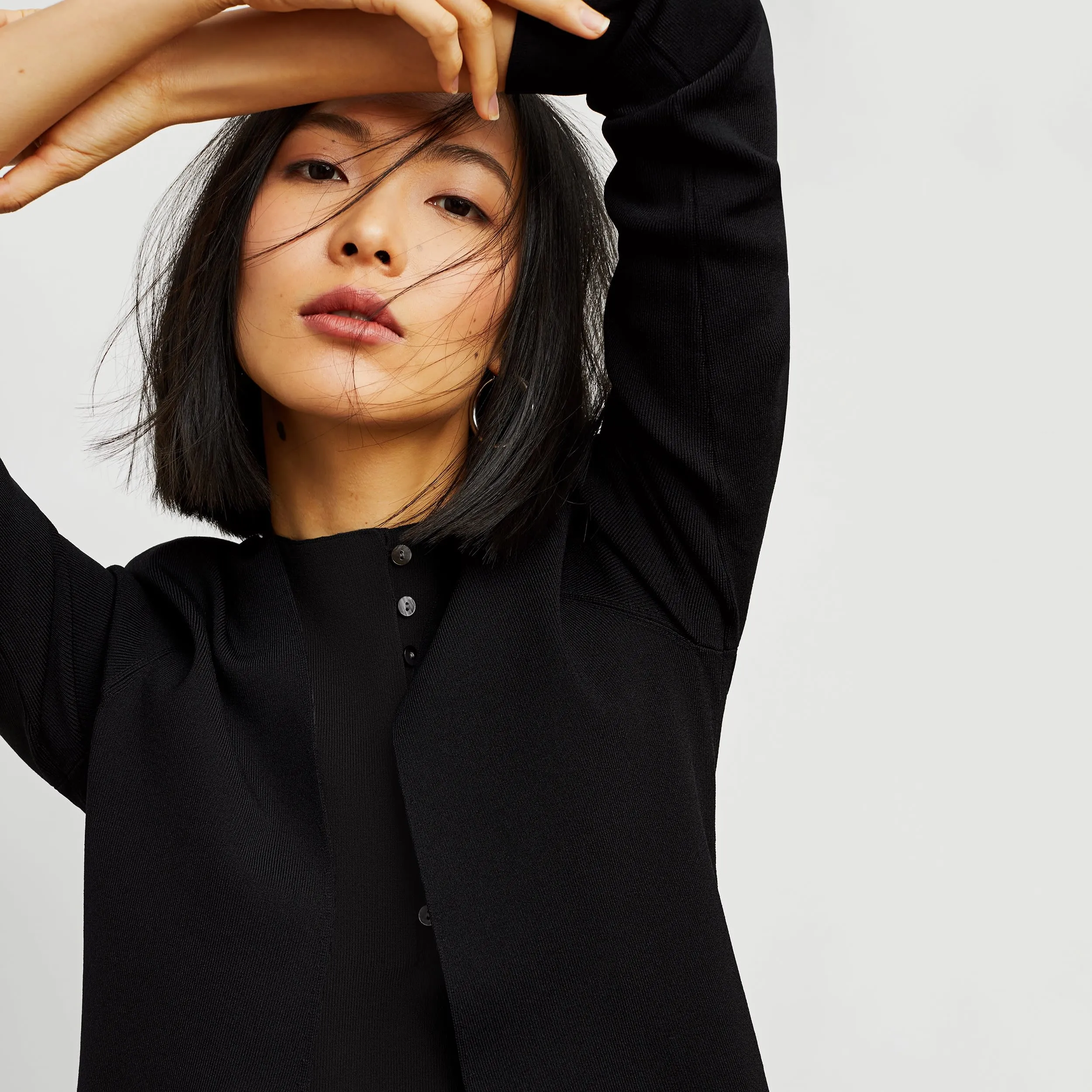Malki Top - Jardigan Knit :: Black