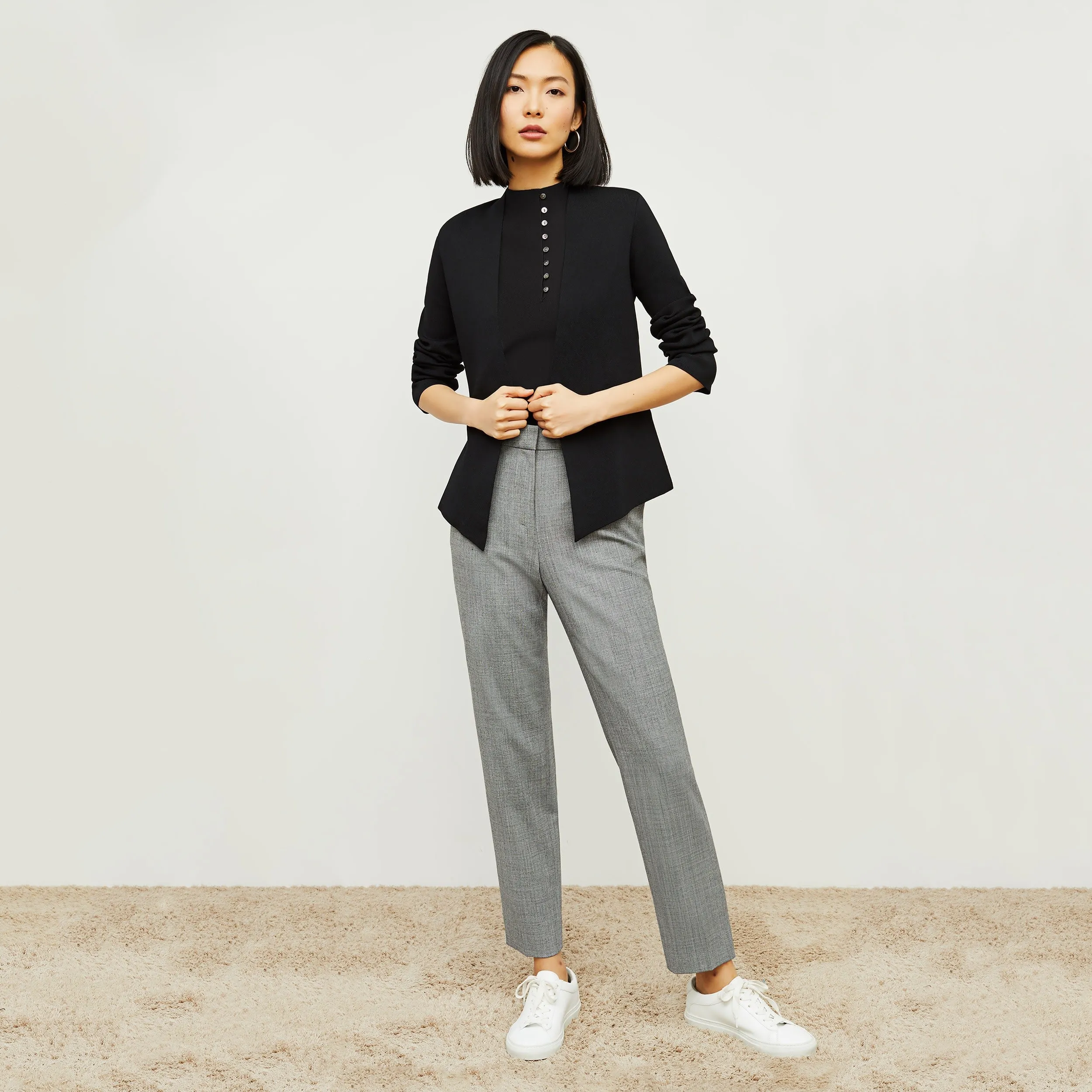 Malki Top - Jardigan Knit :: Black
