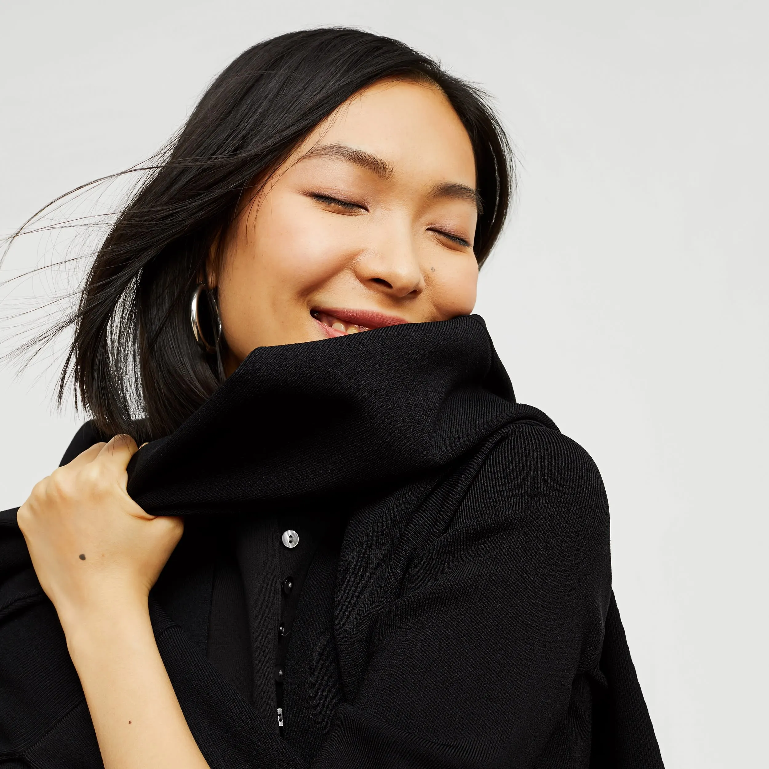 Malki Top - Jardigan Knit :: Black