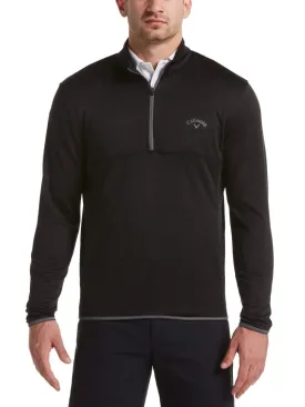 Mens 1/4 Zip Waffle Pullover