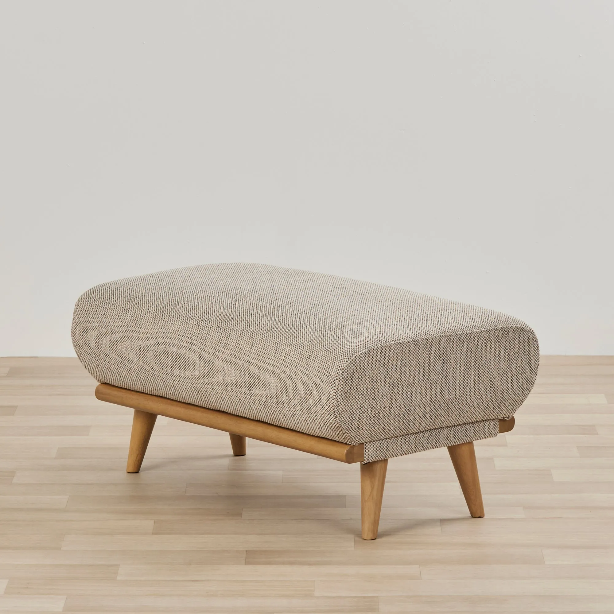 Montemart Biscuit-Smoke Ottoman - Elegant & Versatile