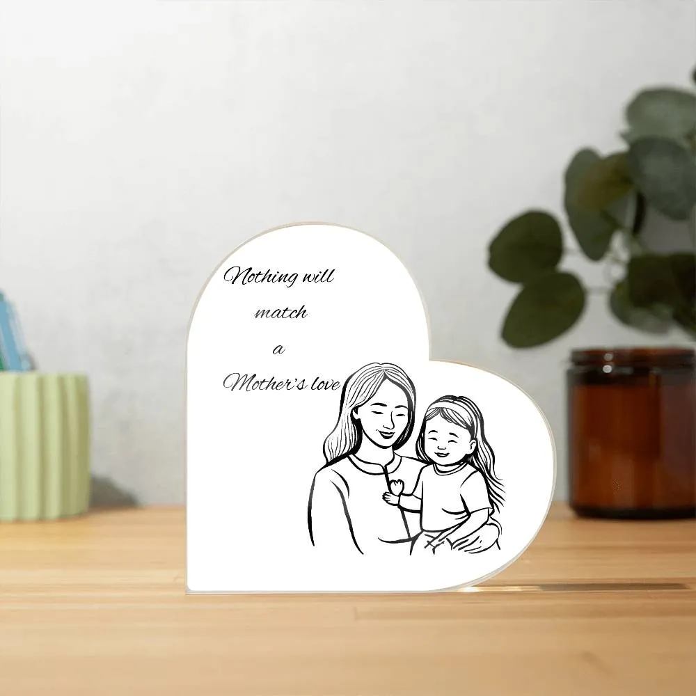Mother & Daughter Heart Plaque
