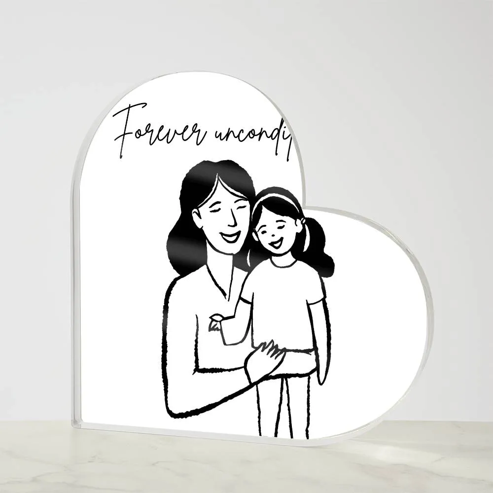 Mother & Daughter Heart Plaque