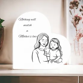 Mother & Daughter Heart Plaque