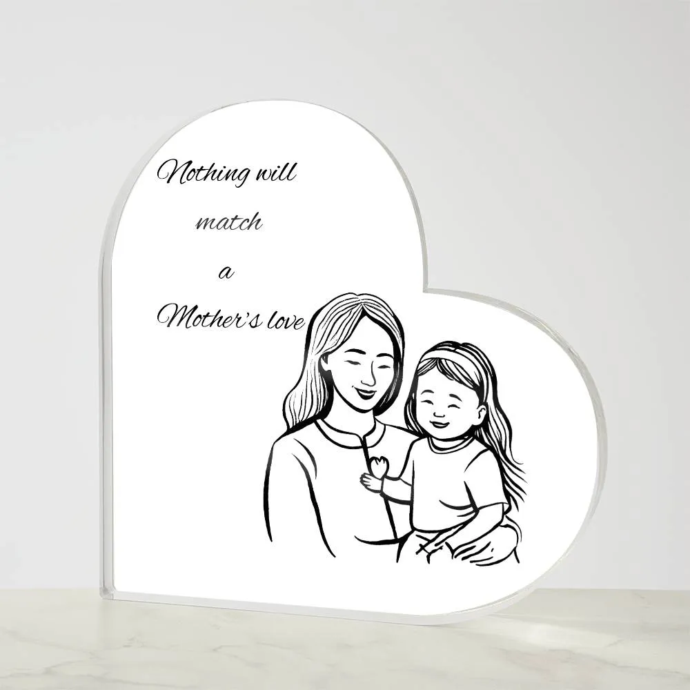 Mother & Daughter Heart Plaque
