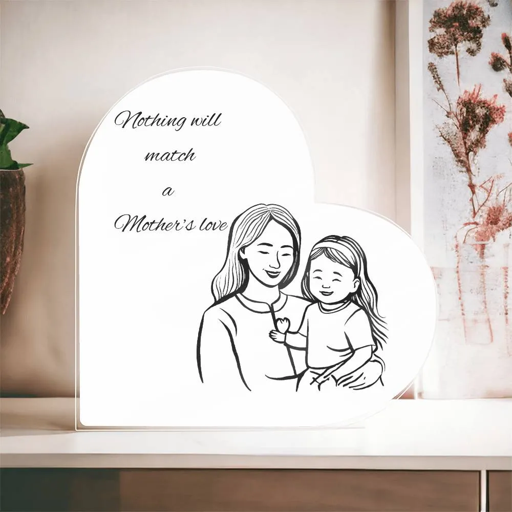 Mother & Daughter Heart Plaque
