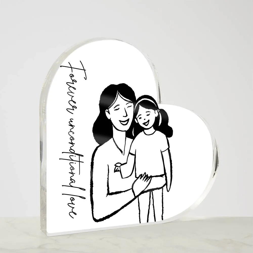 Mother & Daughter Heart Plaque