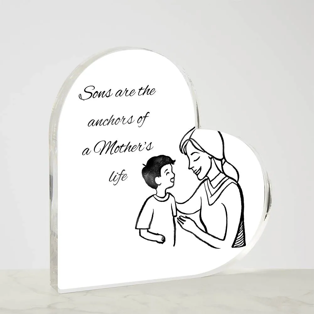 Mother & Son Heart Plaque