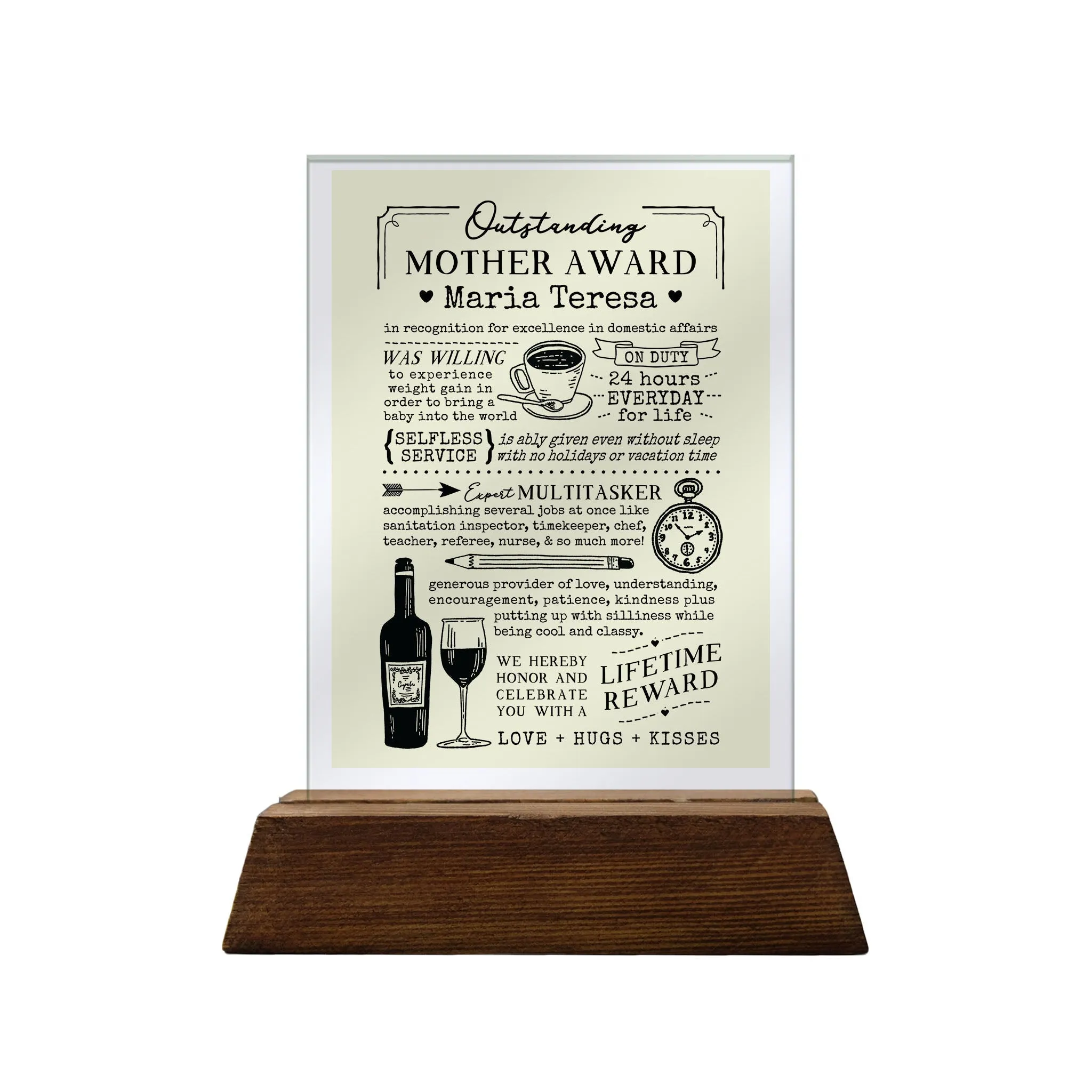 Mother Glass Plaque