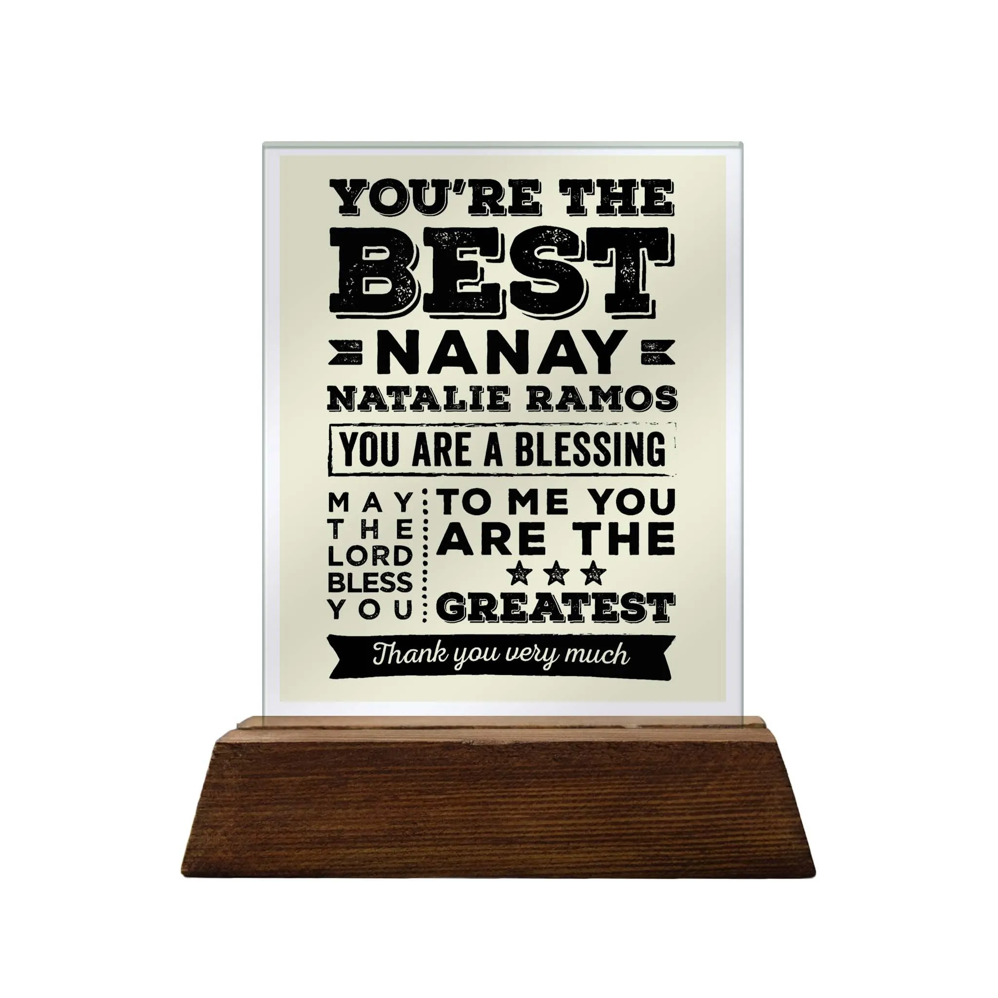 Mother Glass Plaque