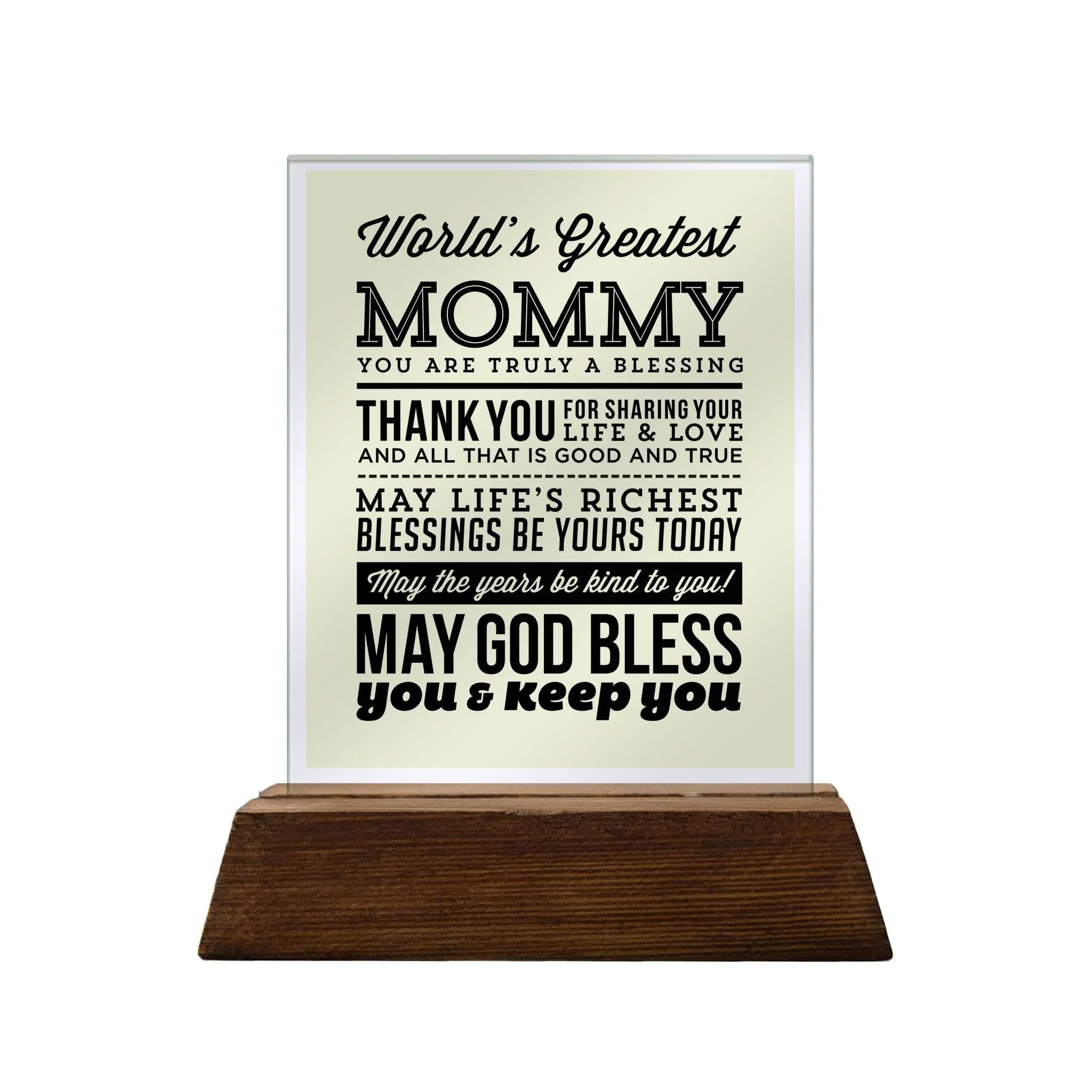 Mother Glass Plaque