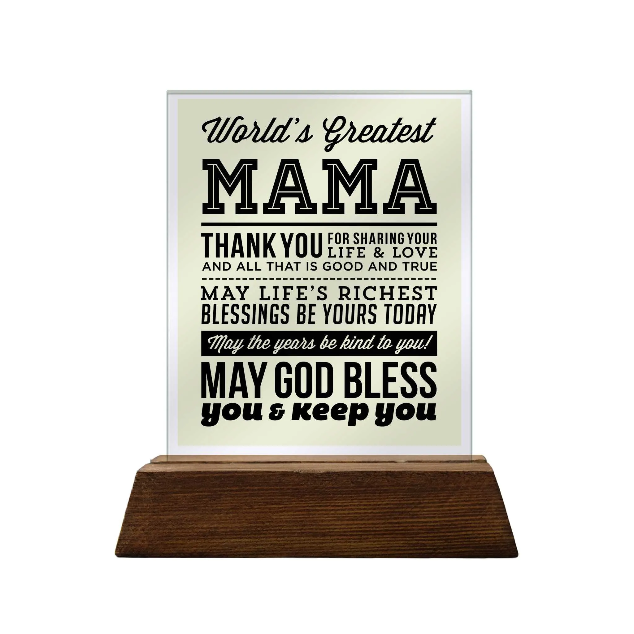 Mother Glass Plaque