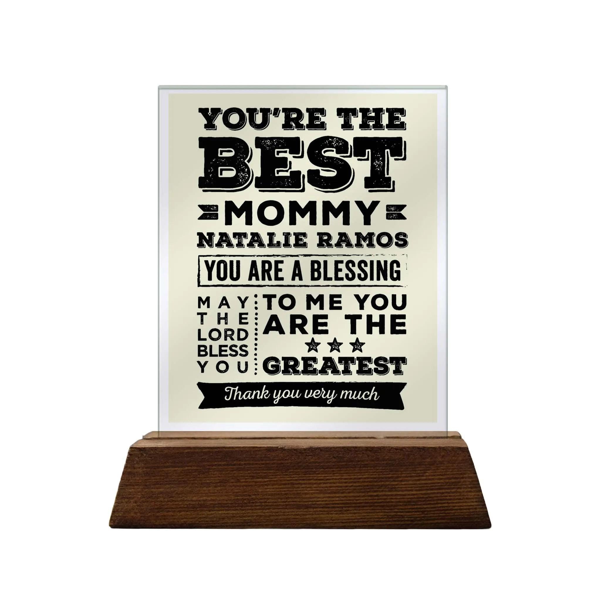 Mother Glass Plaque