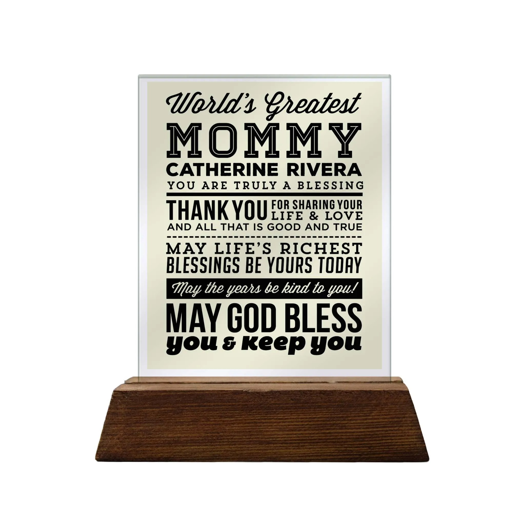 Mother Glass Plaque