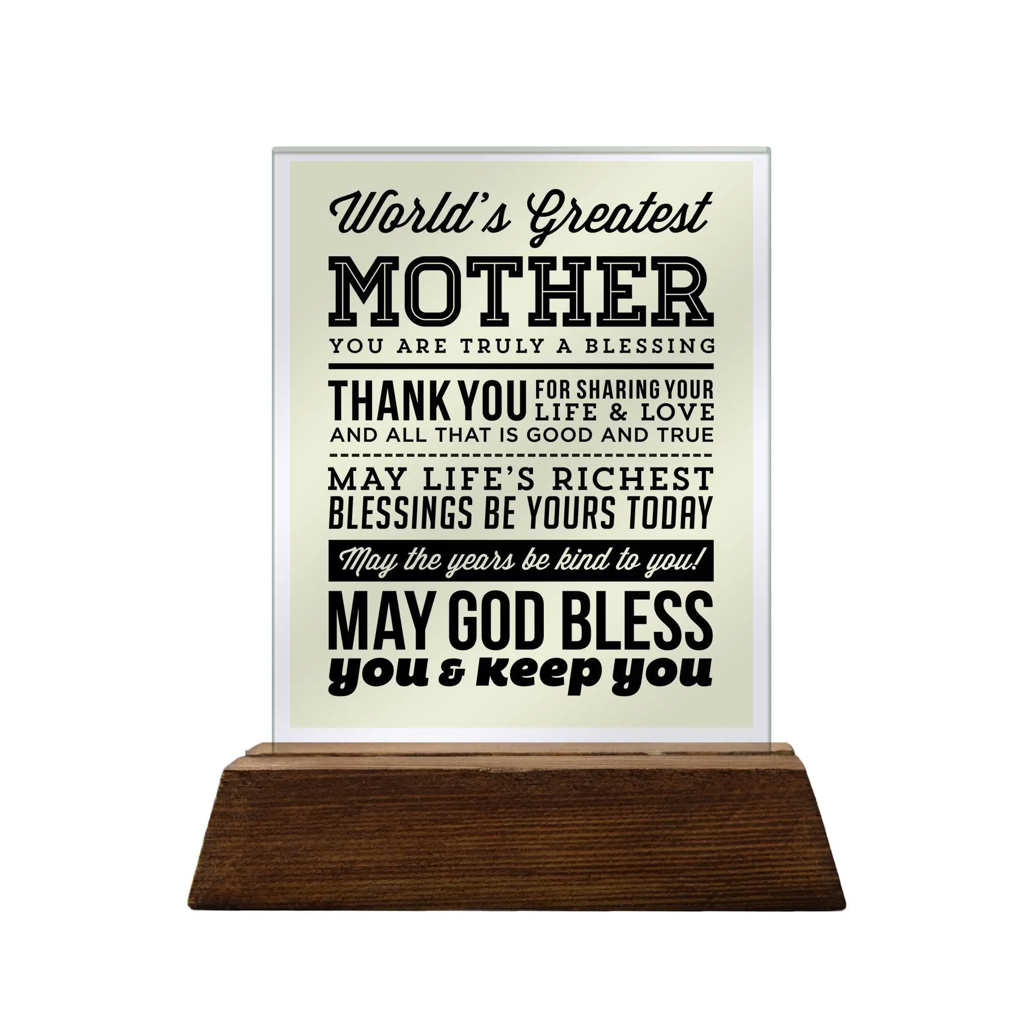 Mother Glass Plaque