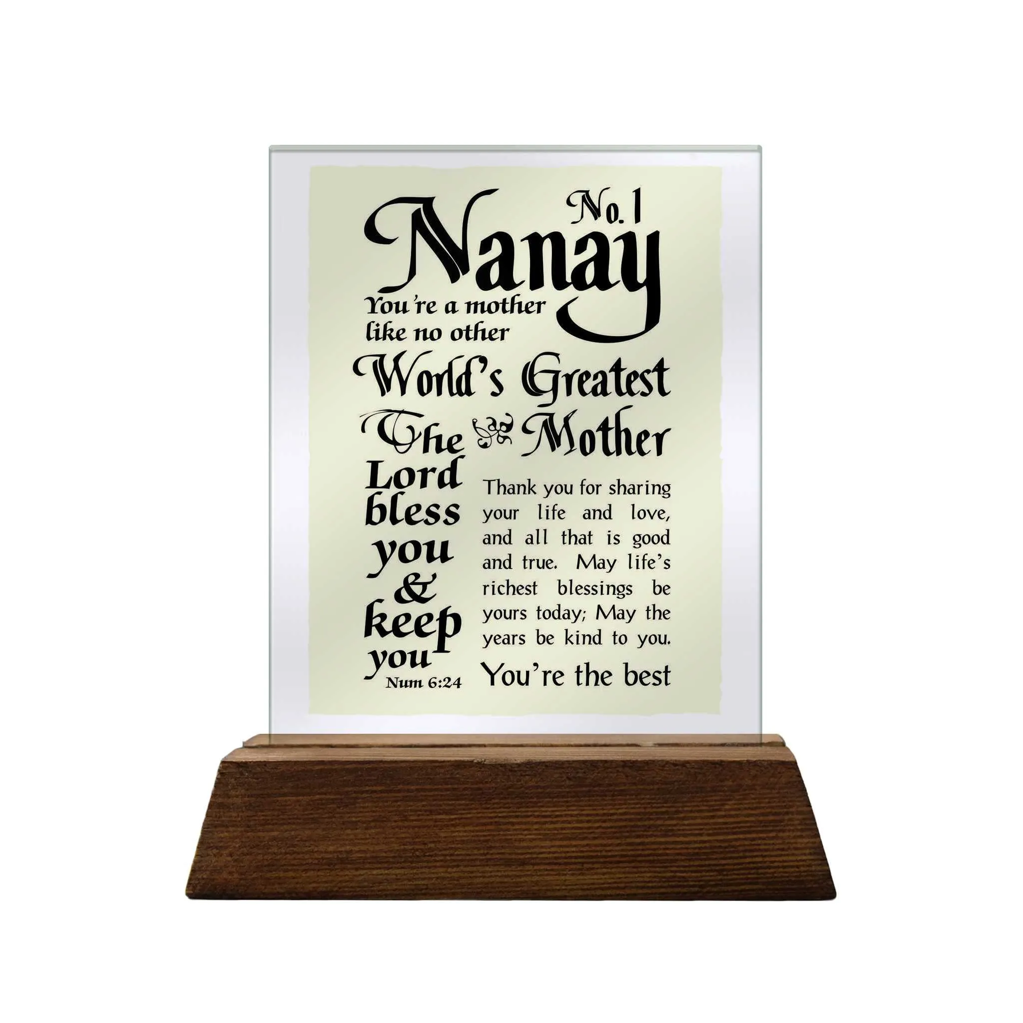 Mother Glass Plaque