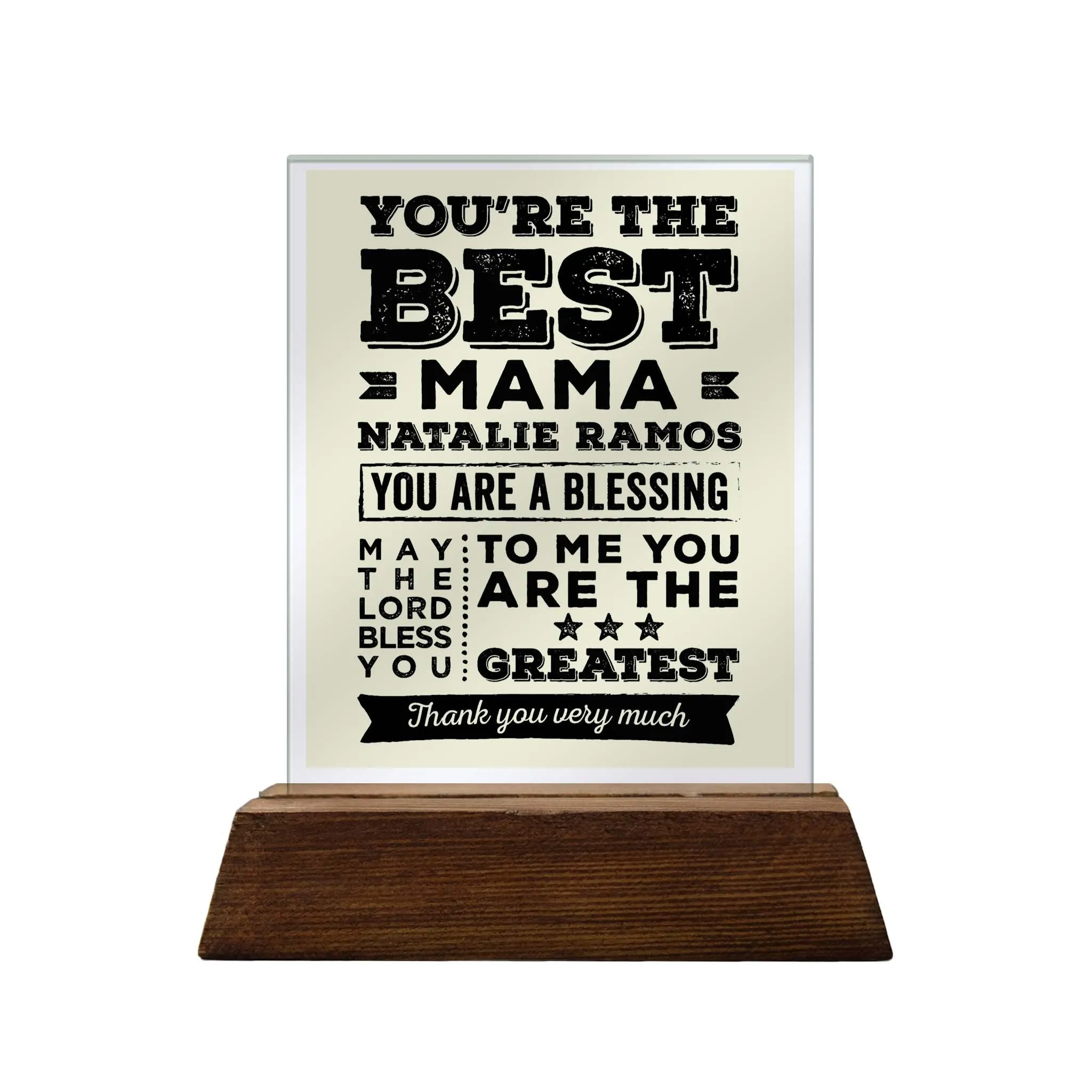 Mother Glass Plaque