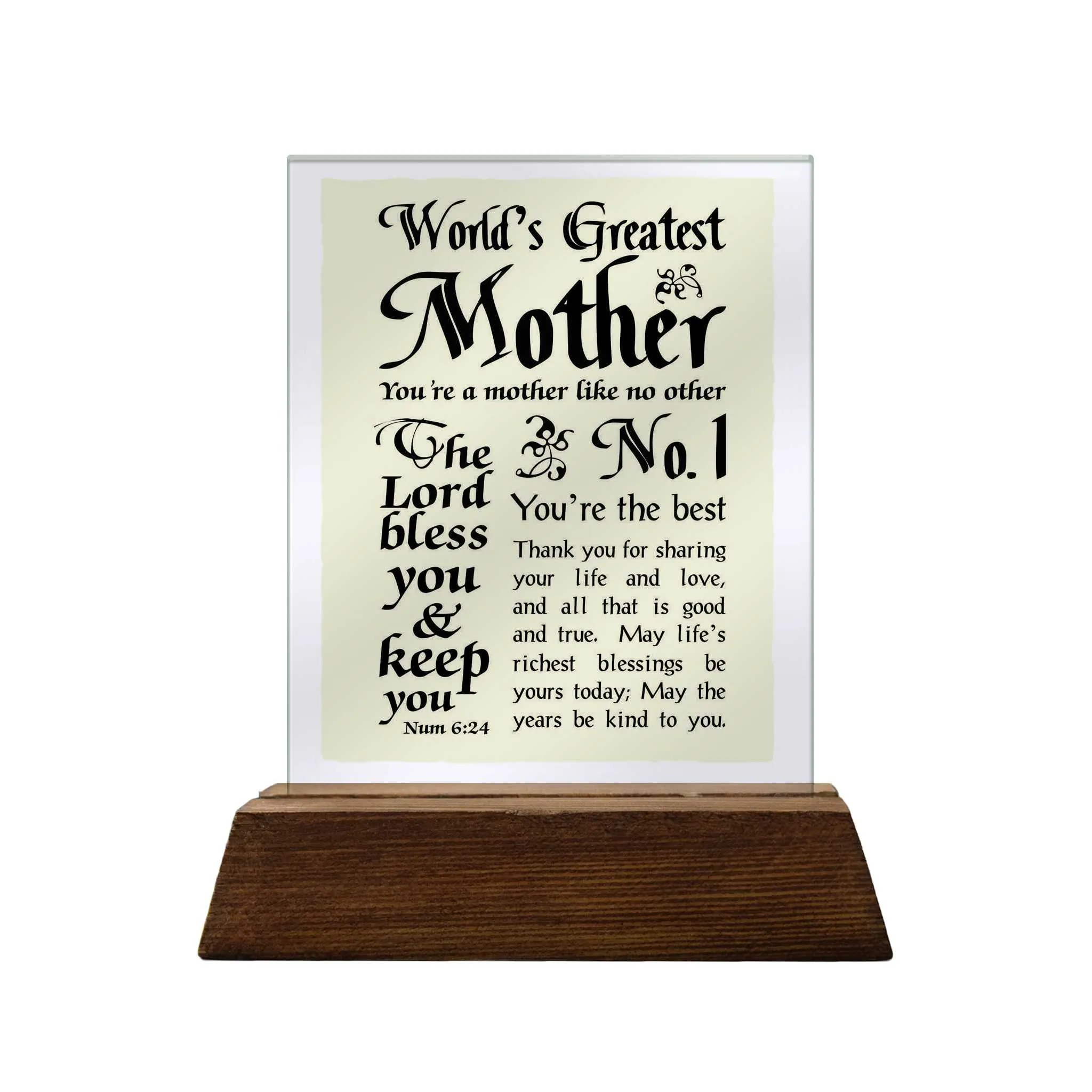 Mother Glass Plaque