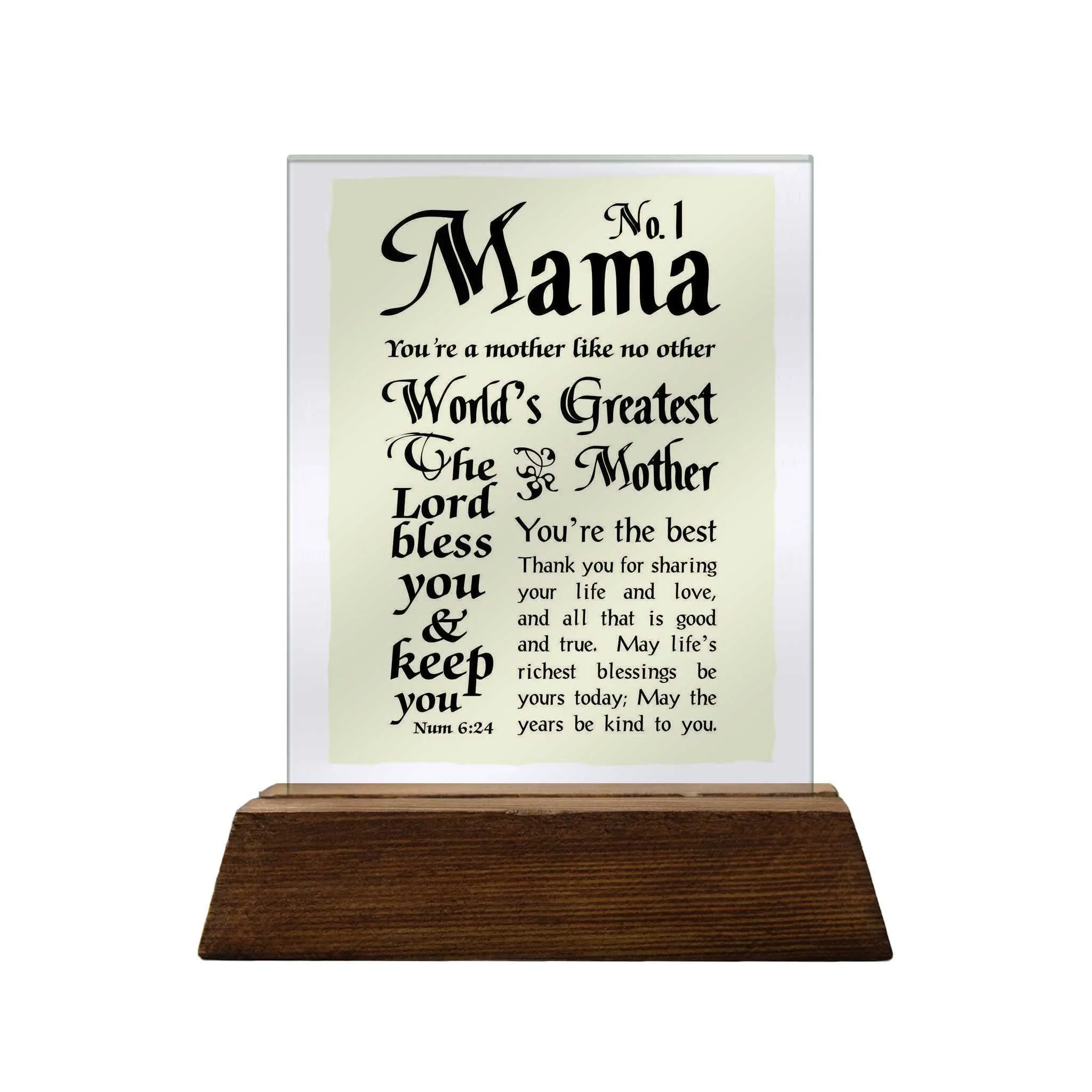 Mother Glass Plaque