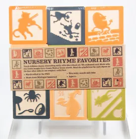 Mother Goose Nursery Rhyme Wooden Blocks