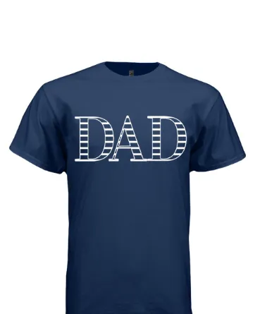 Navy Stripe Dad T-Shirt
