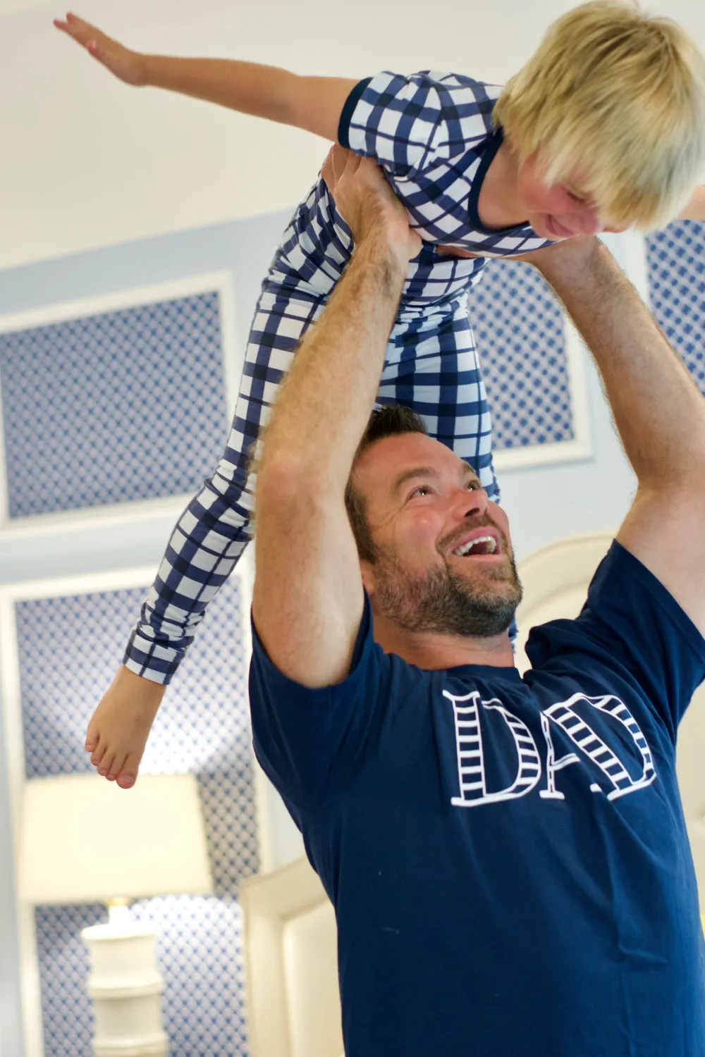 Navy Stripe Dad T-Shirt