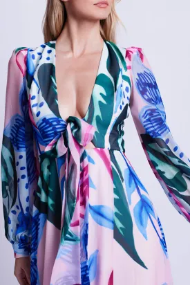 Nova Flora Deep V Maxi Dress